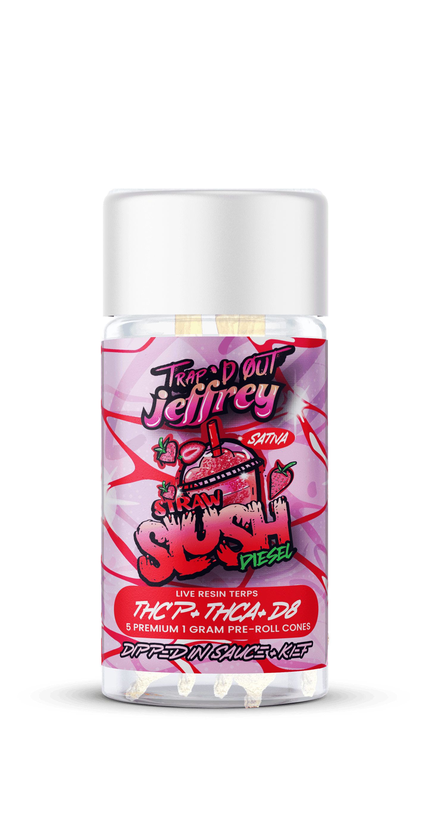 Trap'd Out Jefferey THCA prerolls