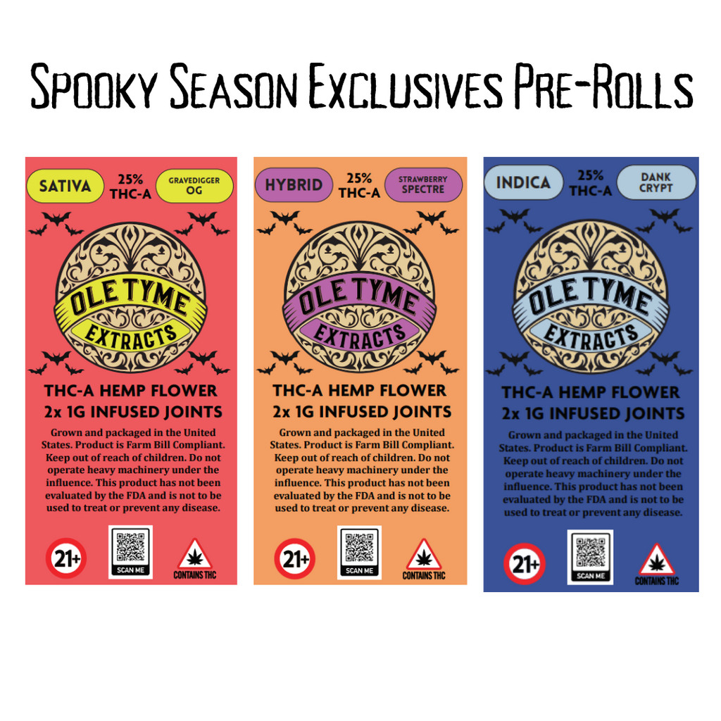 Halloween Exclusive Ole Tyme Extracts THCA 2pk Prerolls