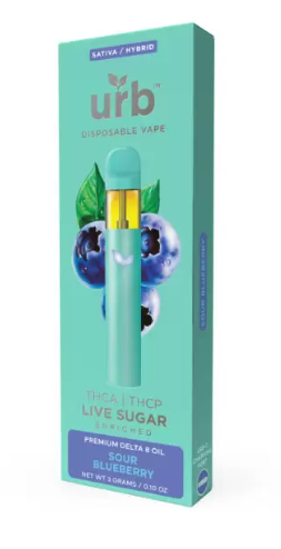 URB THCA Live Sugar 3g Disposable