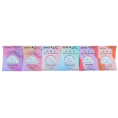 HHH Delta 8 THC - 500mg - 50mg each - 10 pack - Assorted Gummies