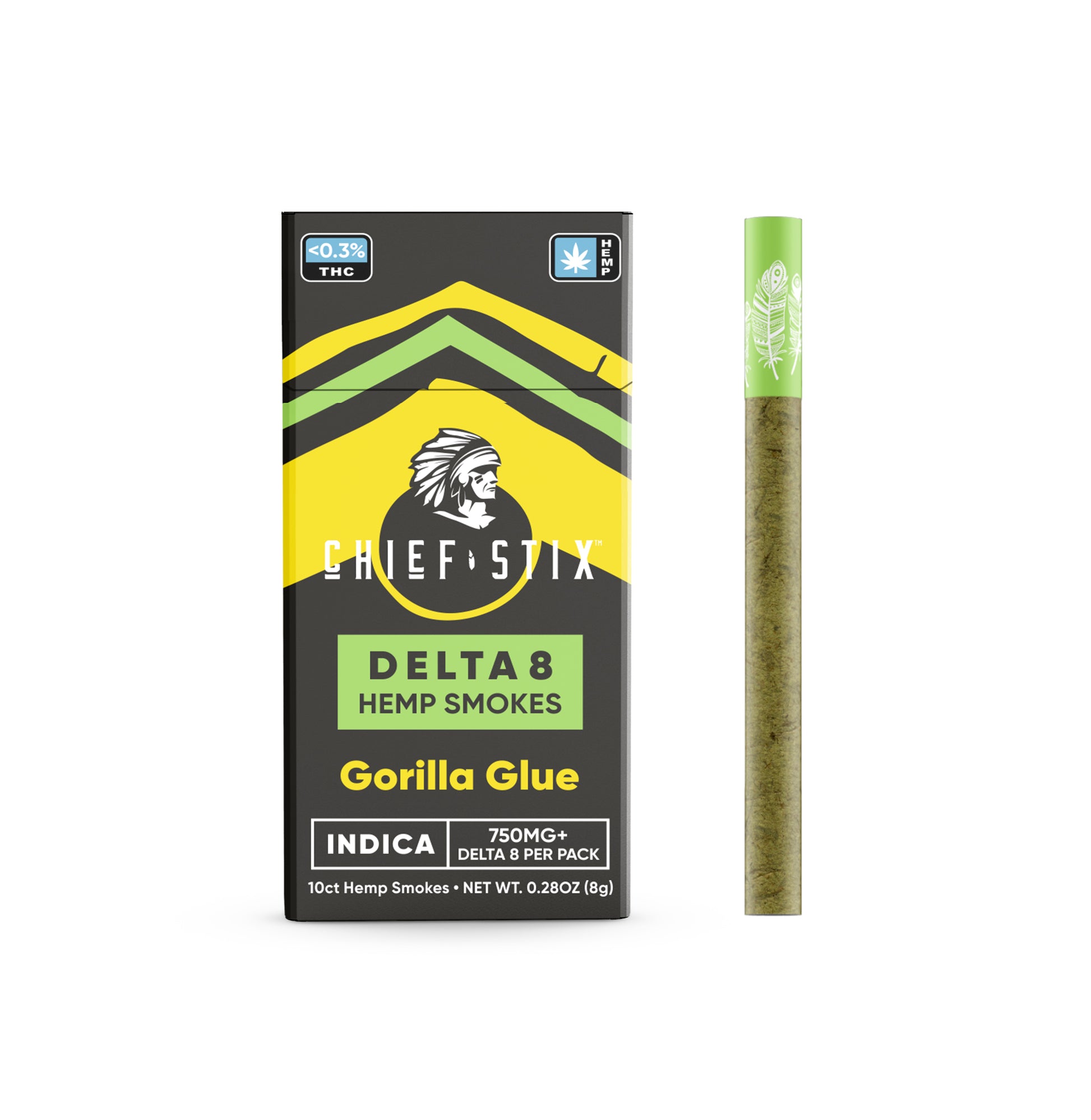 Hemp Co Chief Stix Delta 8 750mg Infused Smokes