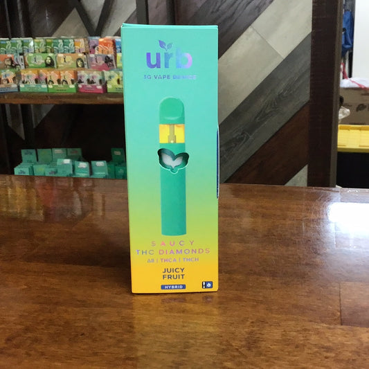 Urb Saucy THCA 3 gram Disposables